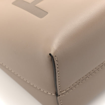 Fendi Vitello King Plexiglass Logo Embossed Mini By The Way Top Handle Boston Bag Tortora 11 of 12