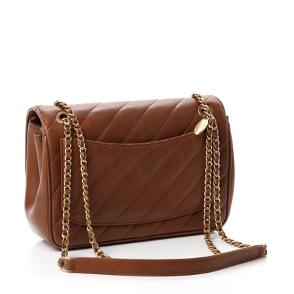 Chanel Lambskin Quilted Jumbo Coco Vintage Flap Brown 5 of 13