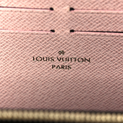 Louis Vuitton Damier Ebene Clemence Wallet Rose Ballerine 6 of 8