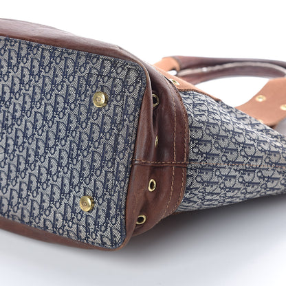 Christian Dior Monogram Tote Blue Brown 16 of 16