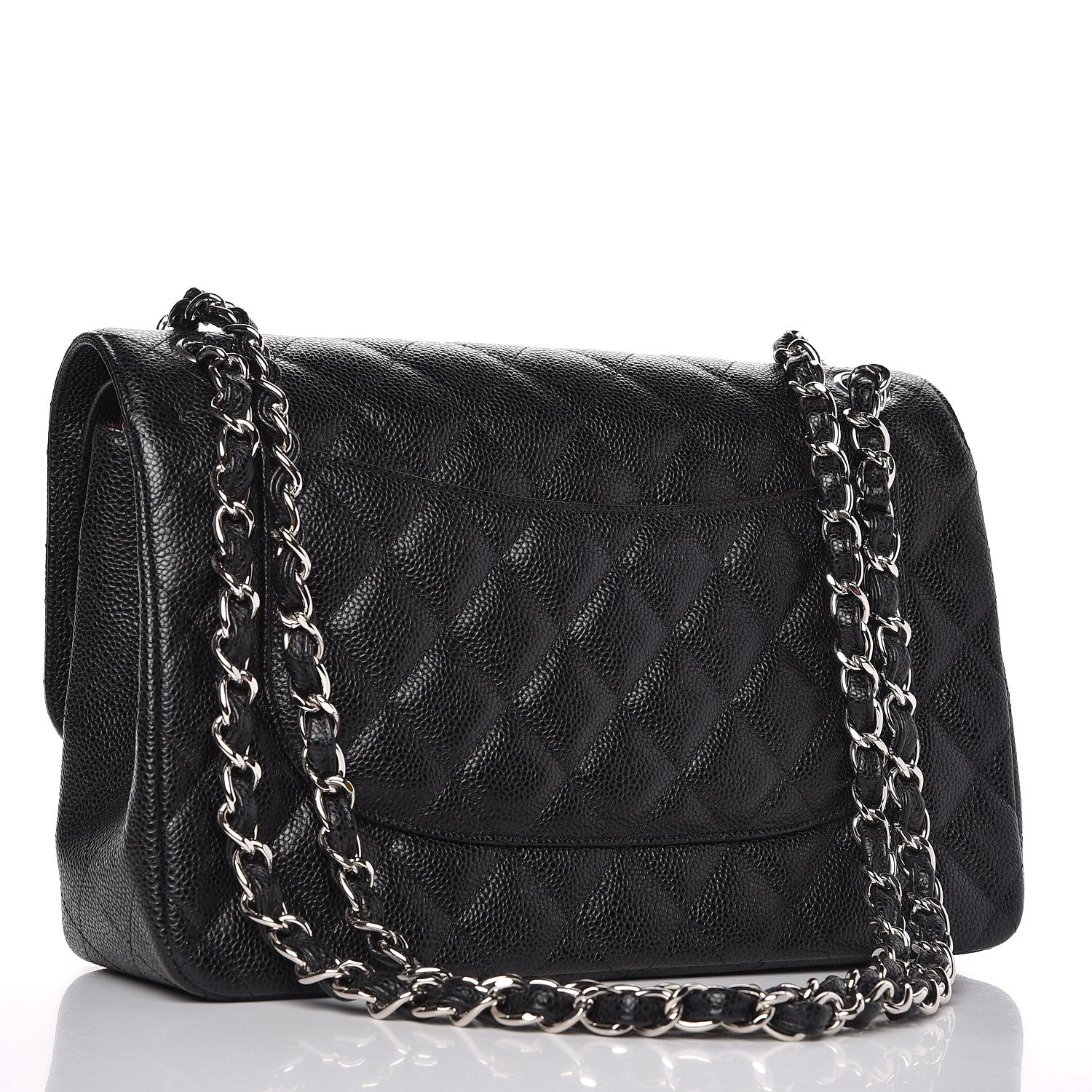 Chanel Caviar Quilted Jumbo Double Flap Black 3 of 9