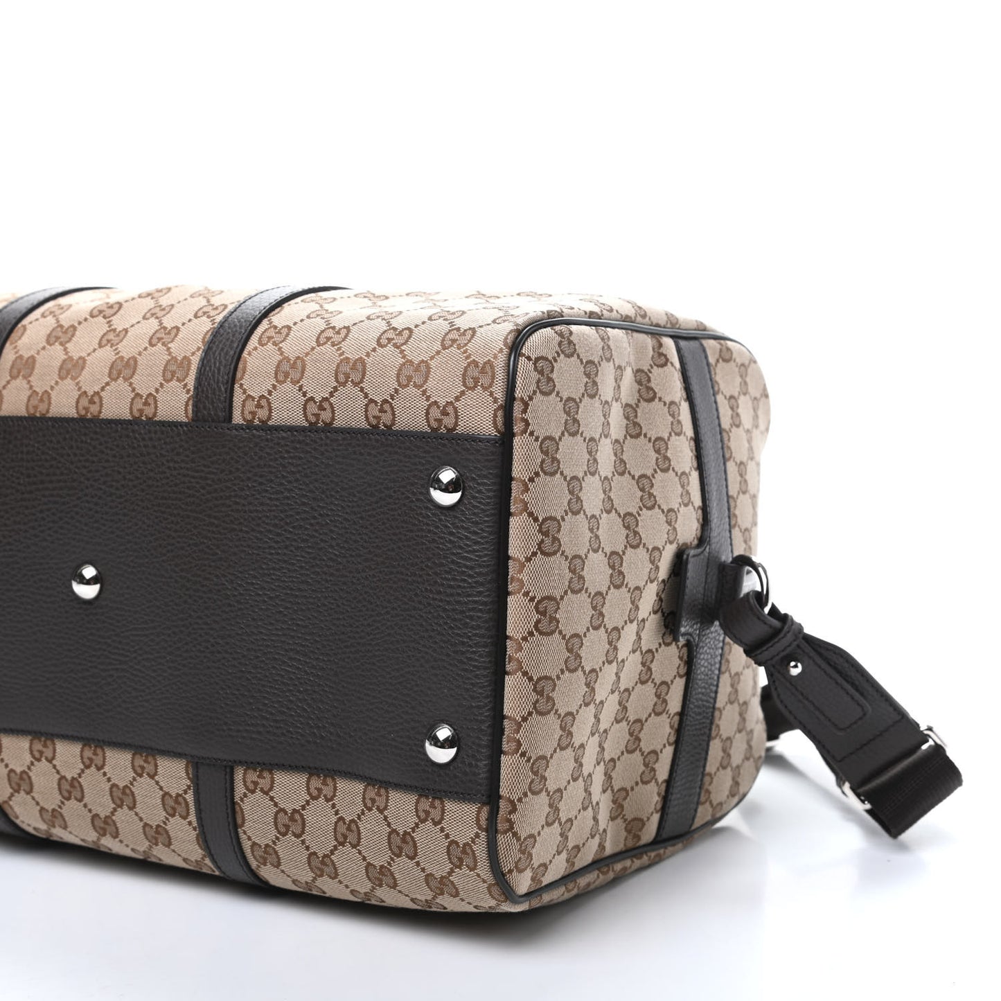 Monogram Dollar Calfskin Boston Duffle Bag Beige Ebony Testa di Moro Marrone Scuro