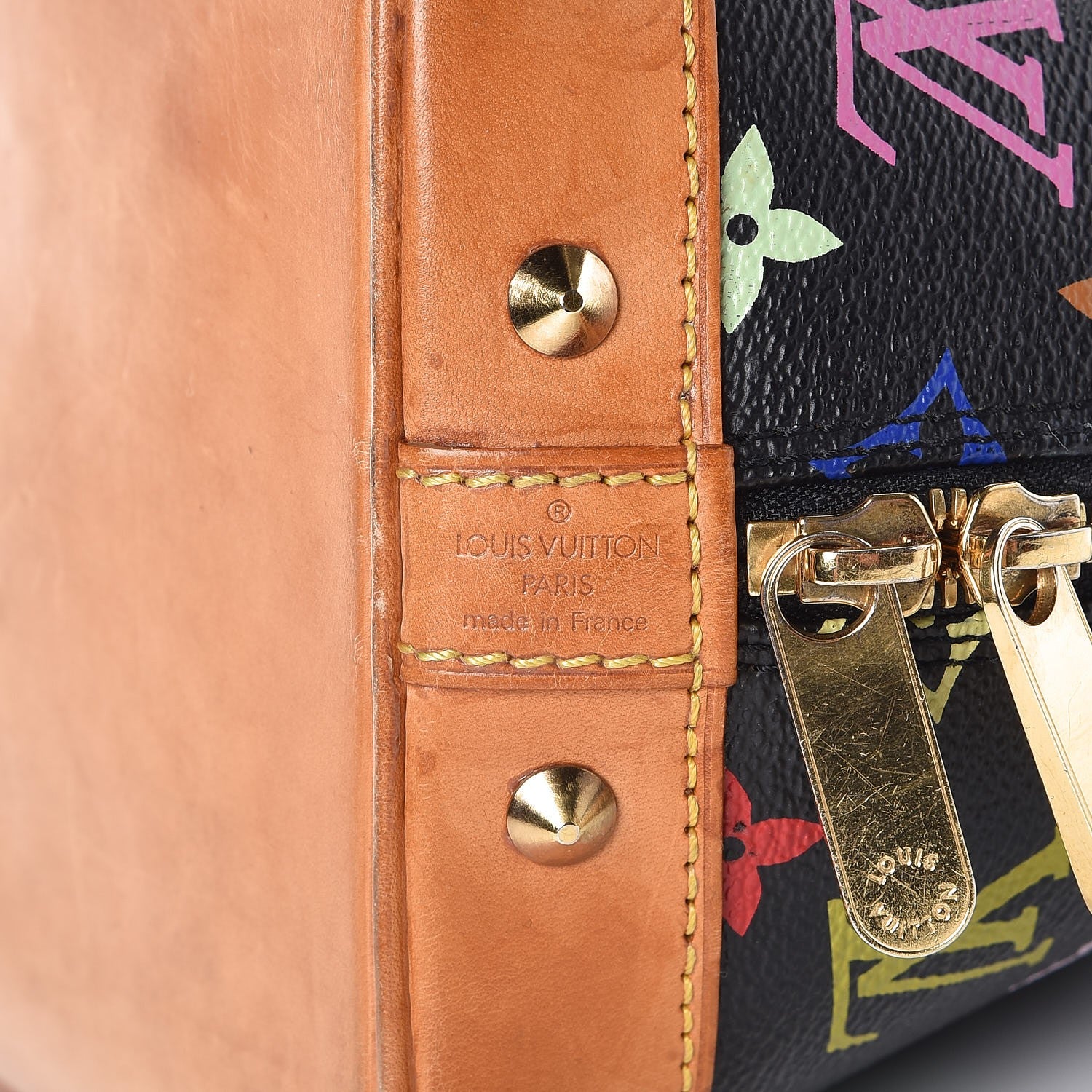 Louis Vuitton Monogram Multicolor Alma Black 7 of 20
