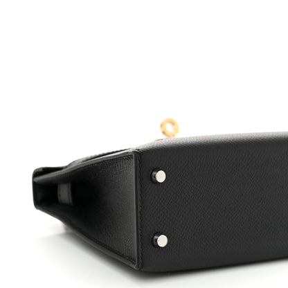 Hermes Epsom Mini Kelly Sellier 20 Black 9 of 11