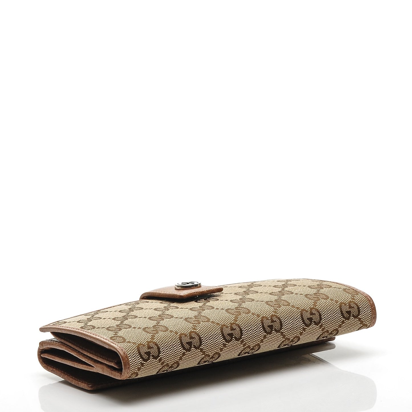 Monogram Old Libeccio Miss GG Continental Wallet Beige Ebony Light Brown