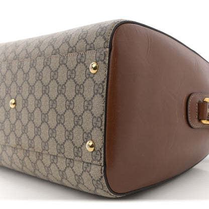 Gucci GG Supreme Monogram Medium Boston Beige Cuir 10 of 17