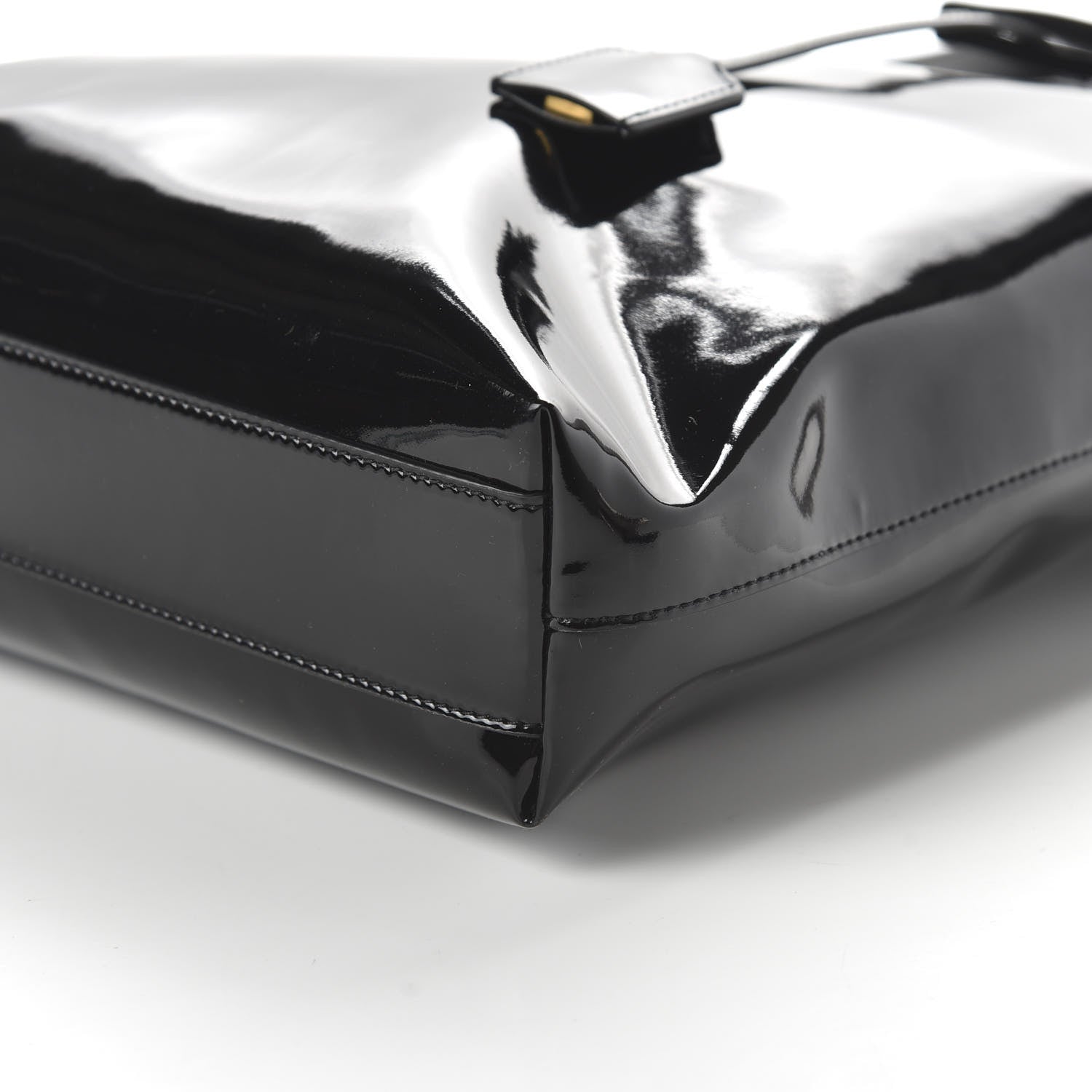 Saint Laurent Patent Toy Shopping Tote Black 7 of 9