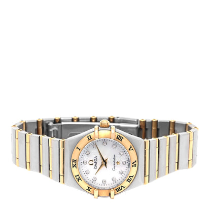 Omega Stainless Steel 18K Yellow Gold Diamond Mother of Pearl 22mm Constellation Quartz Watch 1262.75.00 2 of 5