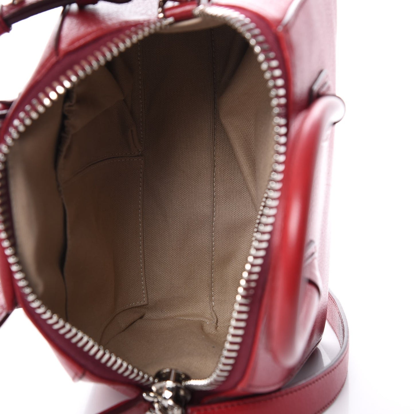 Sugar Goatskin Mini Antigona Carmine