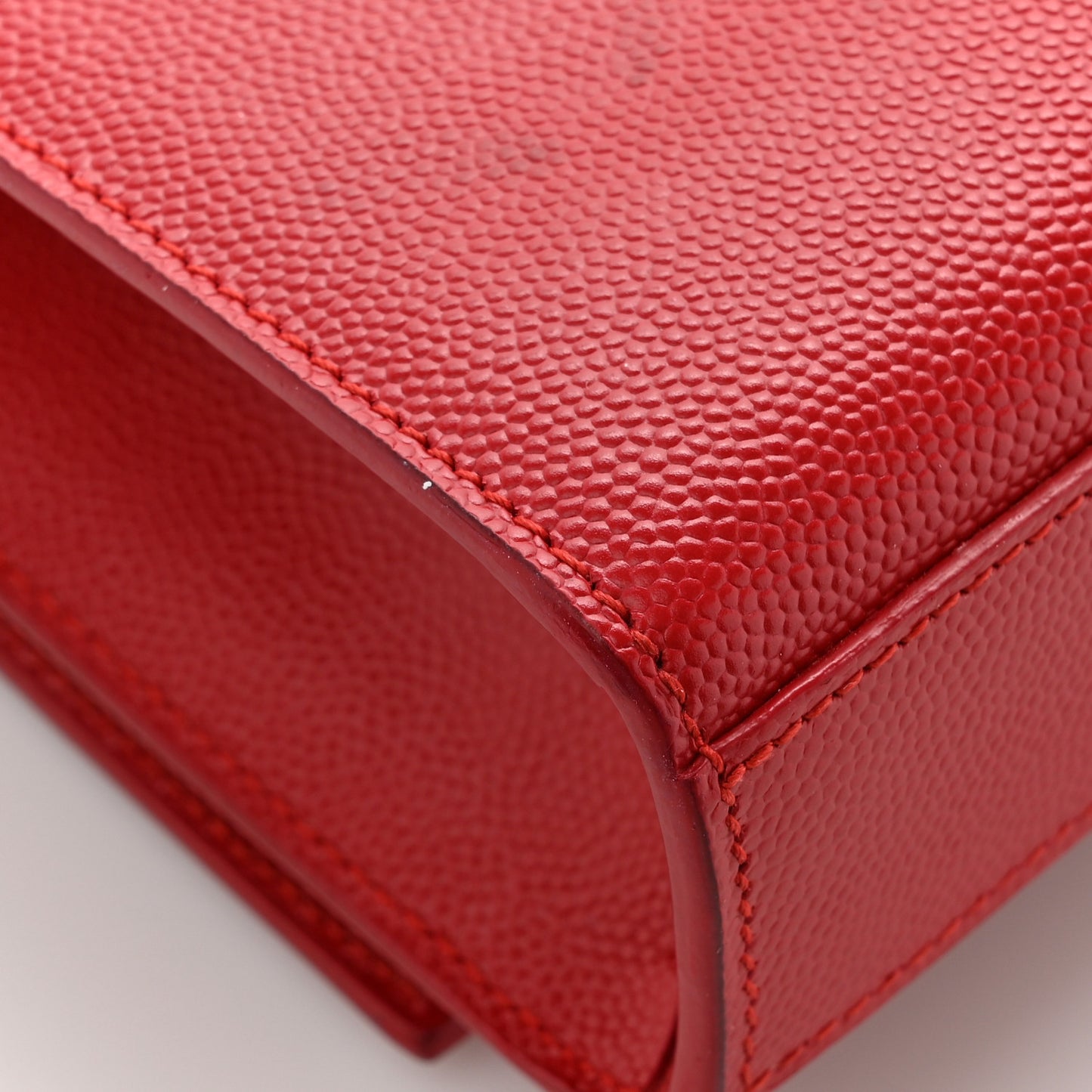 Grain De Poudre Medium Monogram Kate Satchel Red