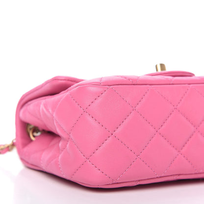 Chanel Lambskin Quilted Mini Pearl Crush Flap Pink 6 of 10