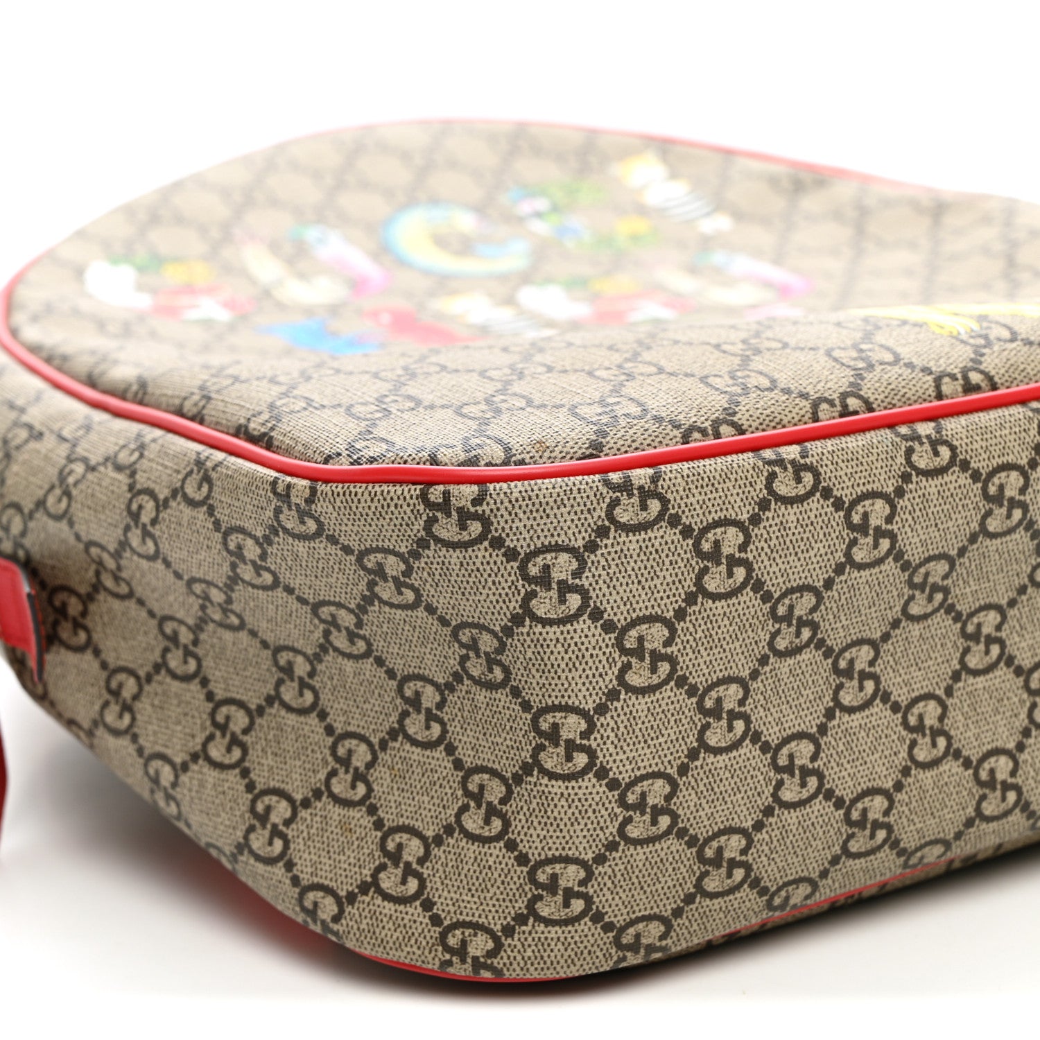 Gucci X YUKO HIGUCHI GG Supreme Monogram Logo Print Childrens Dome Backpack Pink 9 of 11