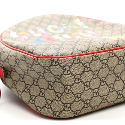 Gucci X YUKO HIGUCHI GG Supreme Monogram Logo Print Childrens Dome Backpack Pink 9 of 11