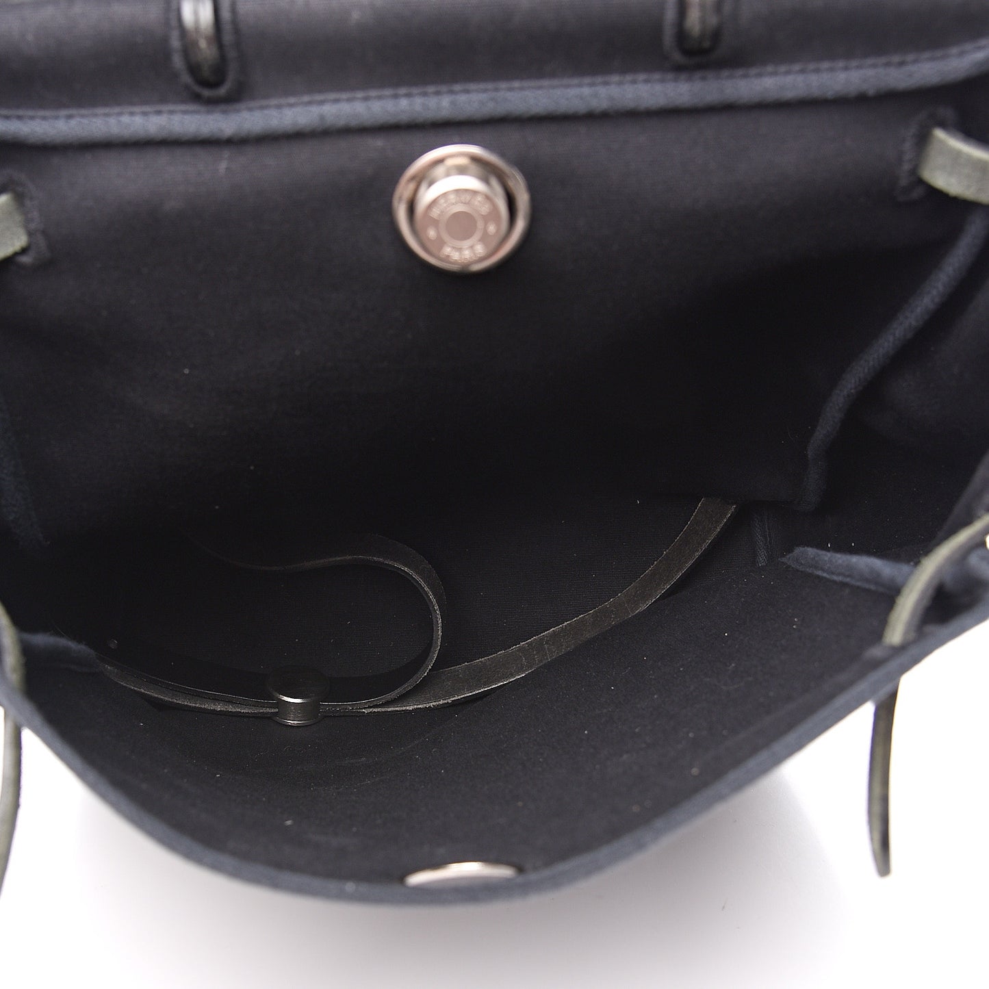 Toile Vache Calfskin Herbag 30 PM Backpack Black