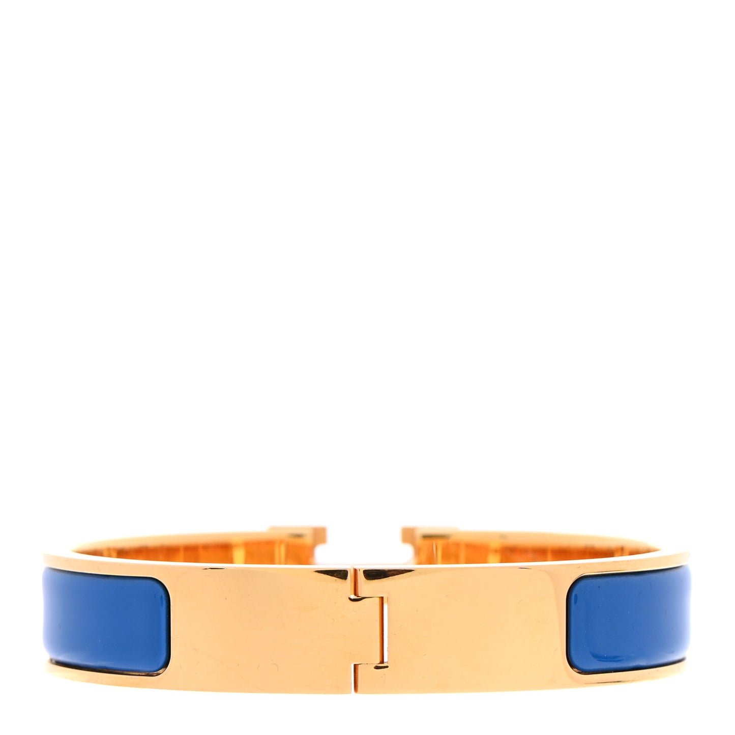 Narrow Enamel Clic Clac H Bracelet PM Blue Electrique