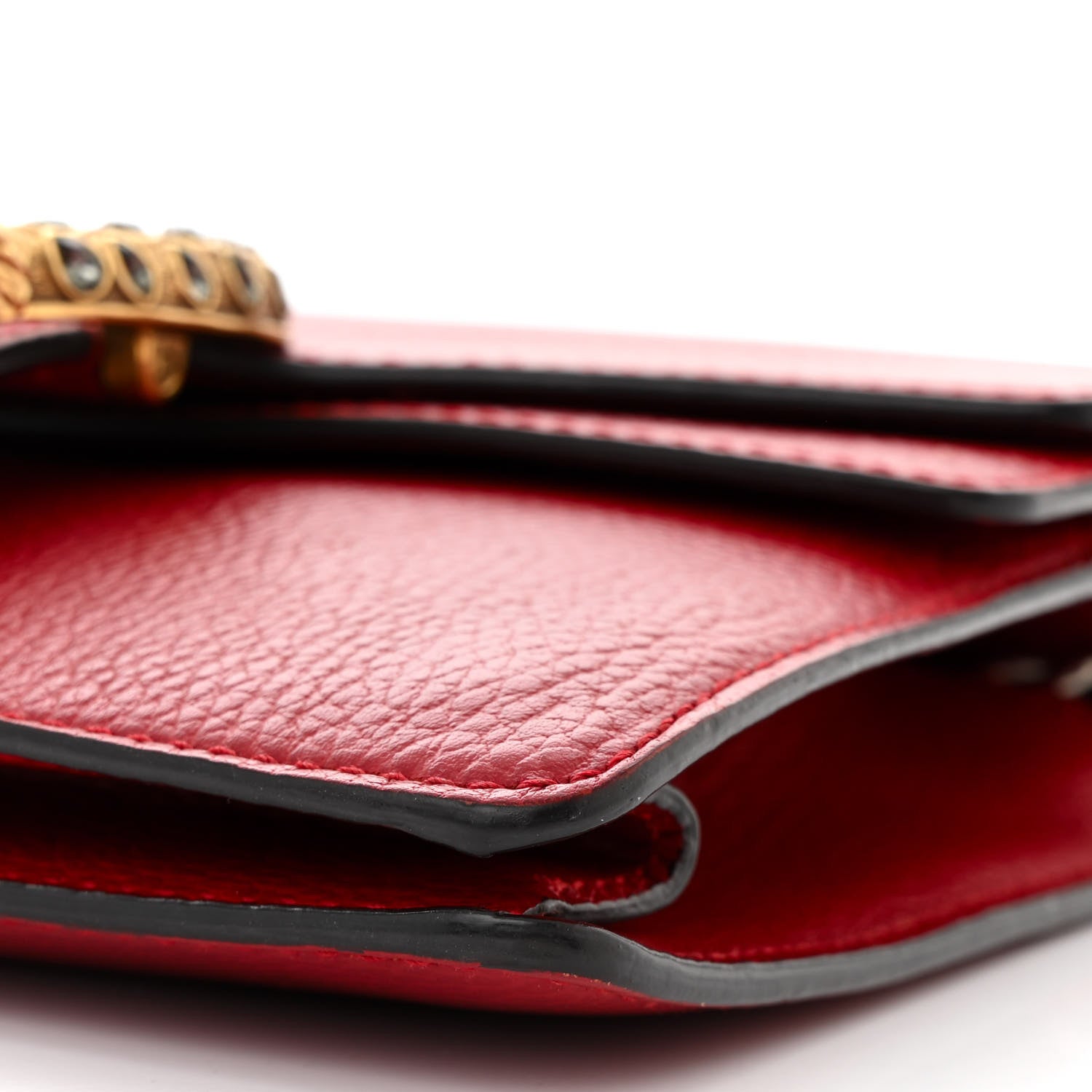 Gucci Calfskin Mini Dionysus Shoulder Bag Hibiscus Red 10 of 11