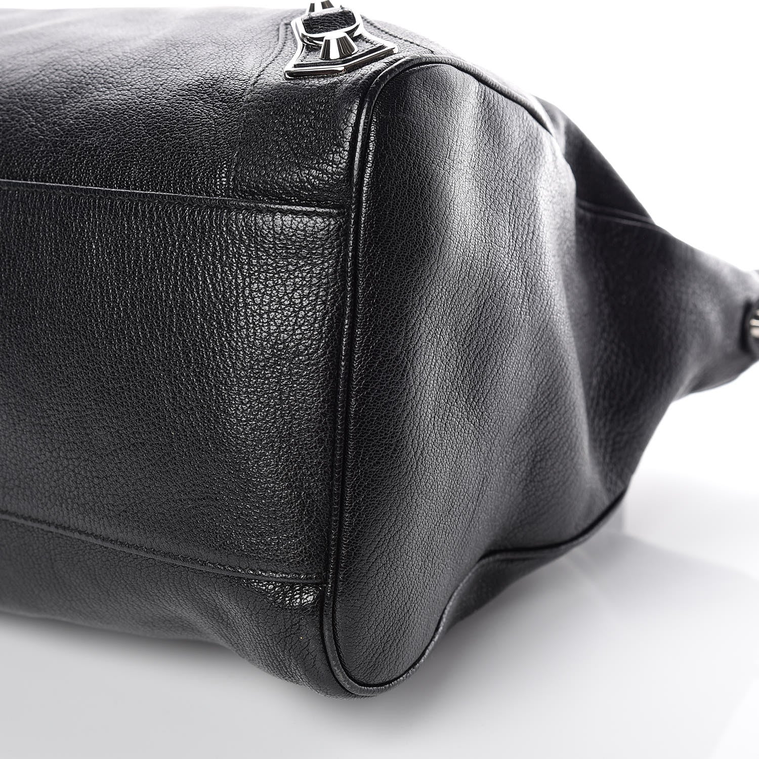 Balenciaga Chevre Silver Metallic Edge Hardware Velo Black 6 of 12