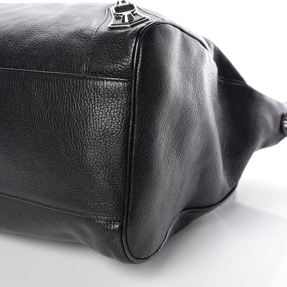 Balenciaga Chevre Silver Metallic Edge Hardware Velo Black 6 of 12