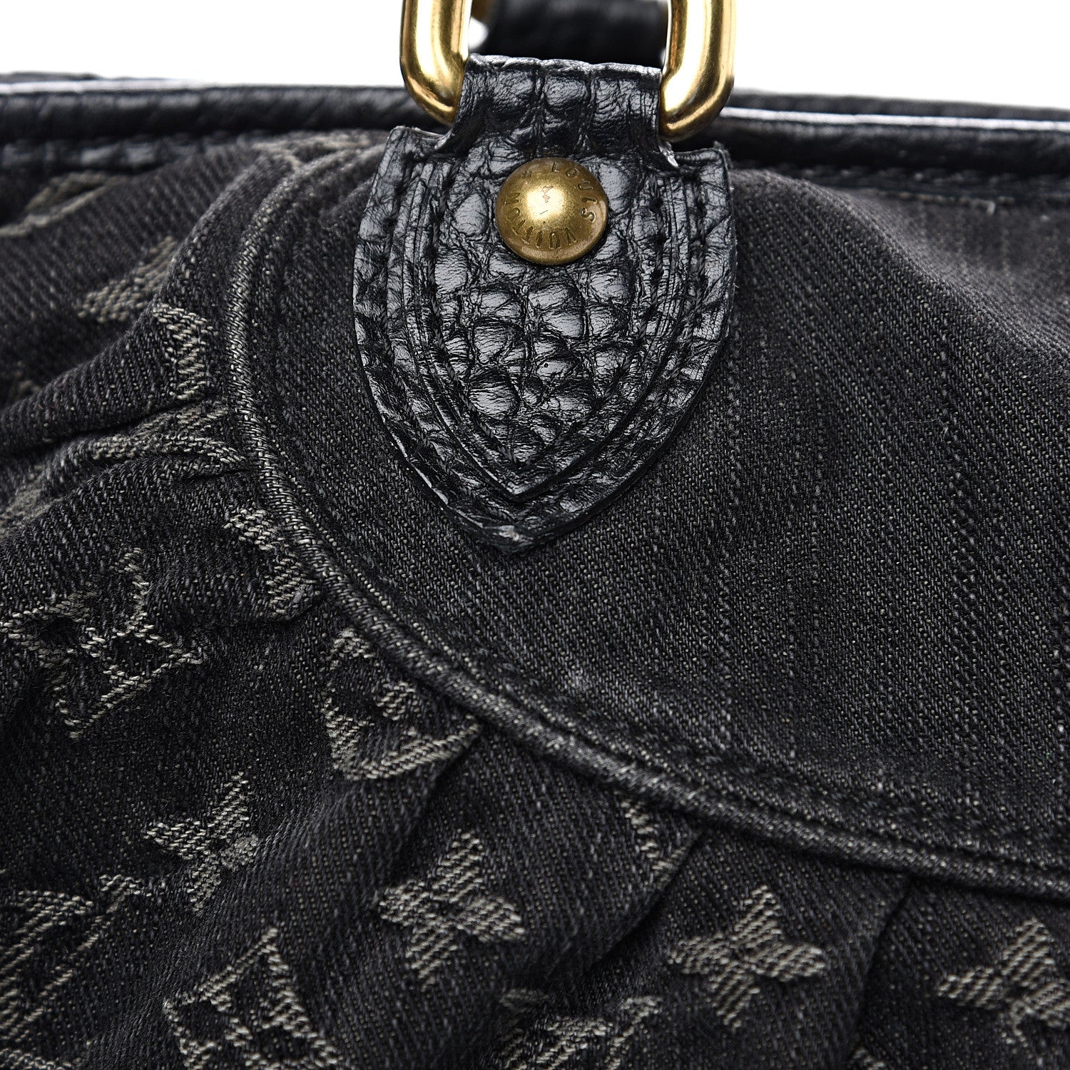 Louis Vuitton Denim Neo Cabby MM Black 10 of 10