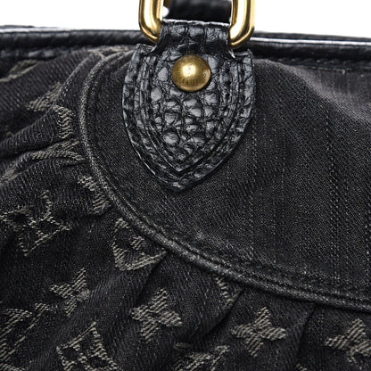 Louis Vuitton Denim Neo Cabby MM Black 10 of 10