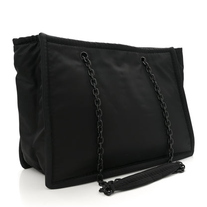 Prada Tessuto Nylon Chain Tote Black 3 of 9