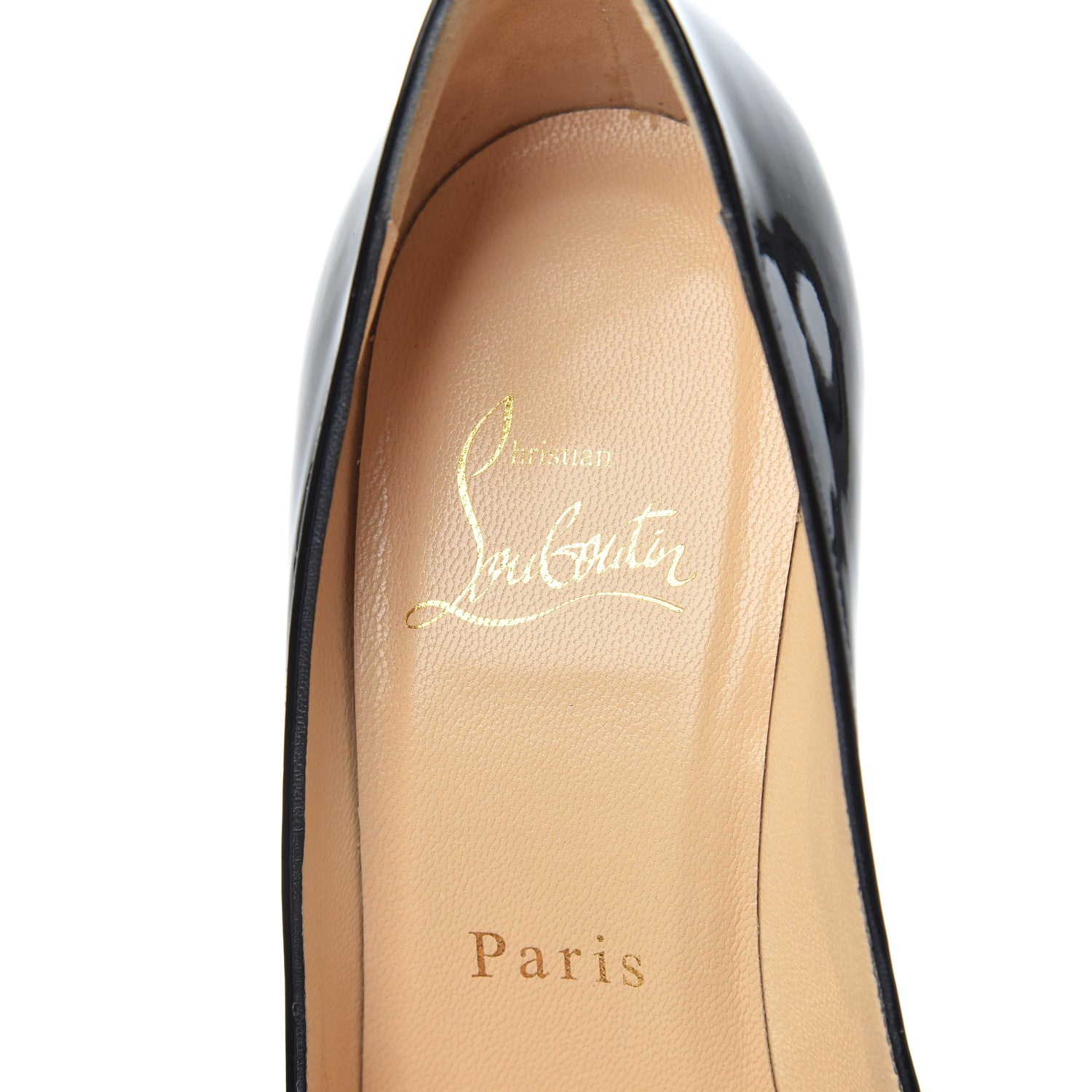 Christian Louboutin Patent Decollete 554 100 Pumps 35.5 Black 7 of 12