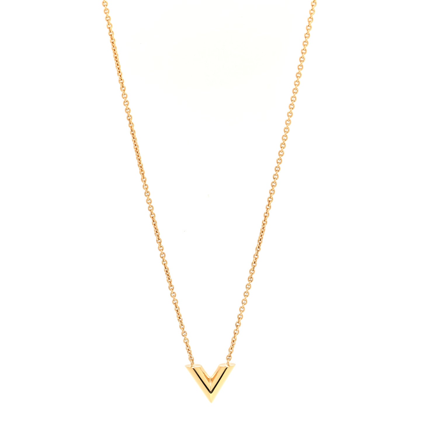 Essential V Necklace Gold