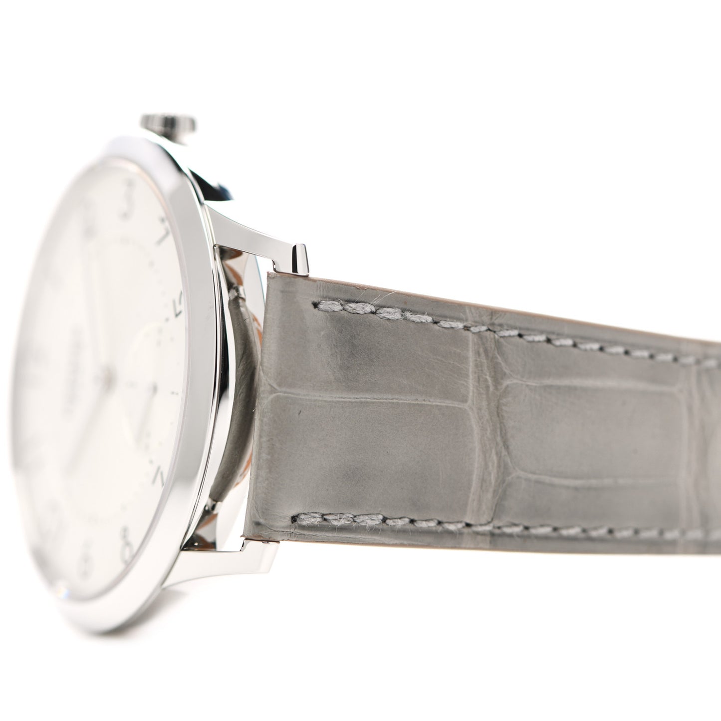 Stainless Steel Alligator 39.5mm Slim d'Hermes Automatic Watch Etoupe