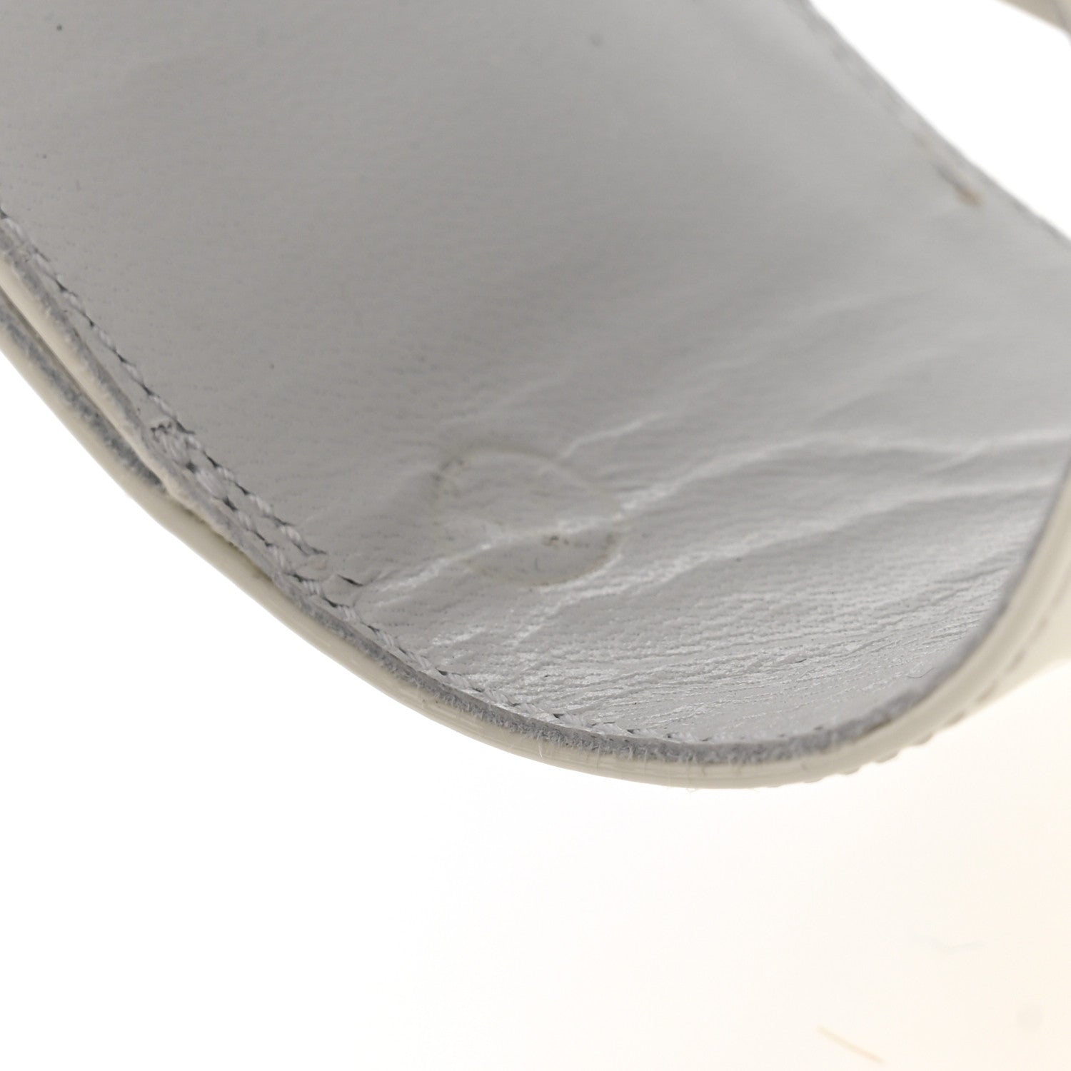 Louis Vuitton Patent Calfskin Shake Platform Sandal 36.5 White 10 of 13