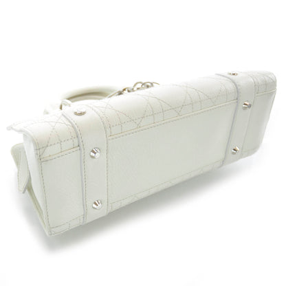 Christian Dior Calfskin Cannage Stitched Small East West Lady Dior White 3 of 6