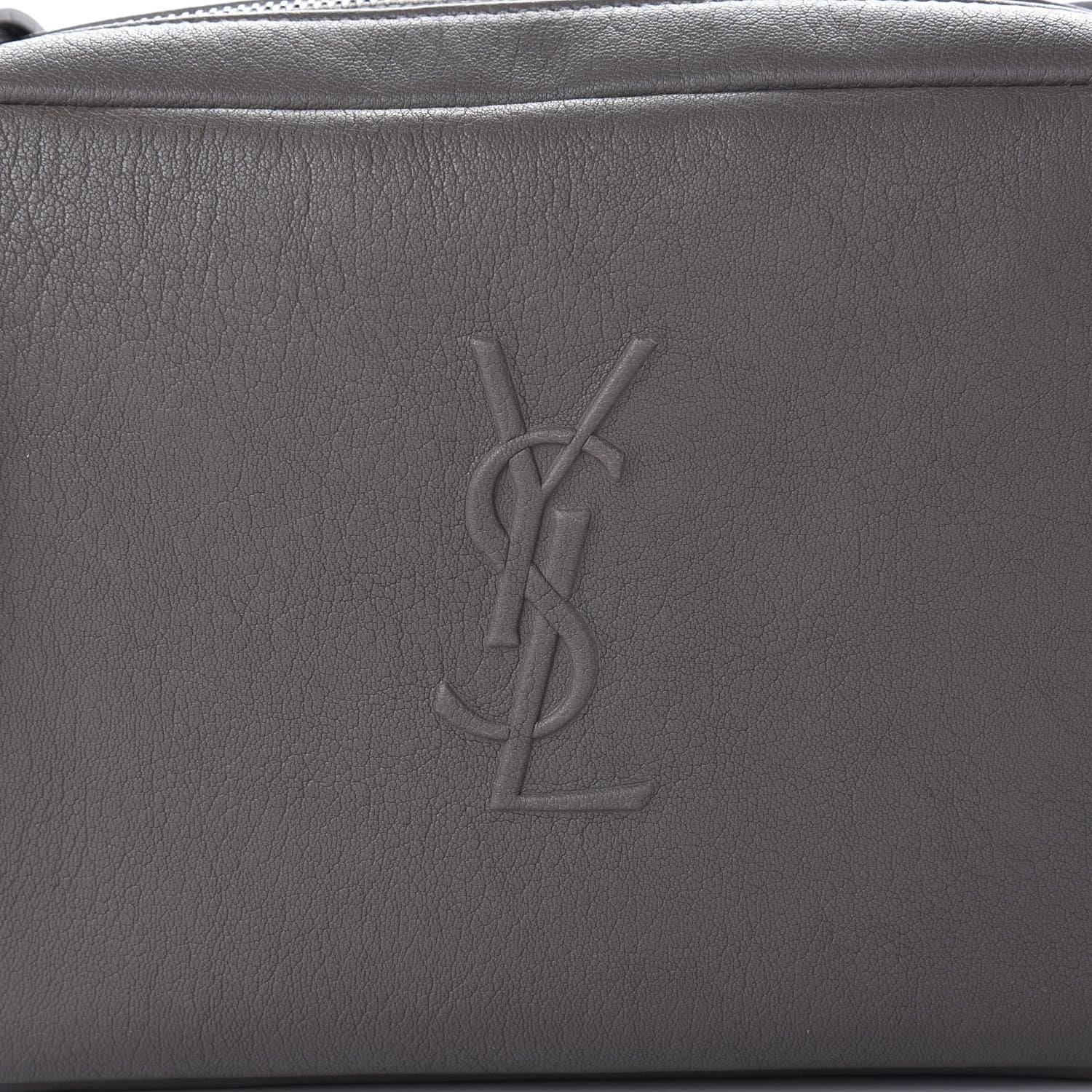 Saint Laurent Lambskin Monogram Small Lou Camera Bag Asphalt 10 of 12