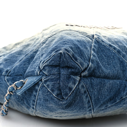 Chanel Denim Quilted Chanel 22 Backpack Blue 9 of 10