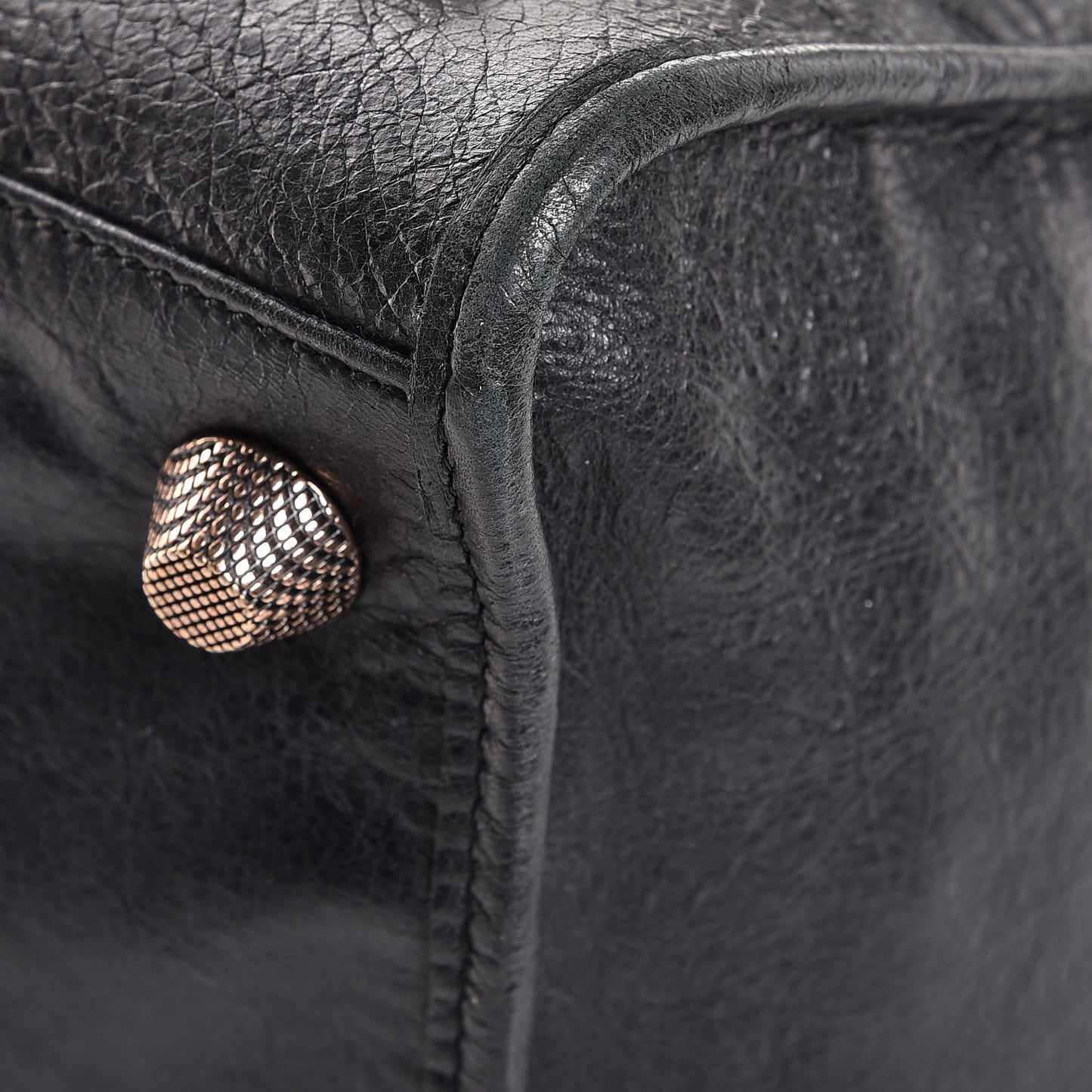 Agneau Giant 21 Rose Gold Hardware Work Black