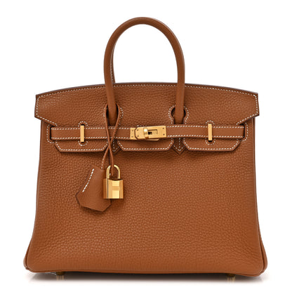 Hermes Togo Birkin 25 Gold 1 of 13