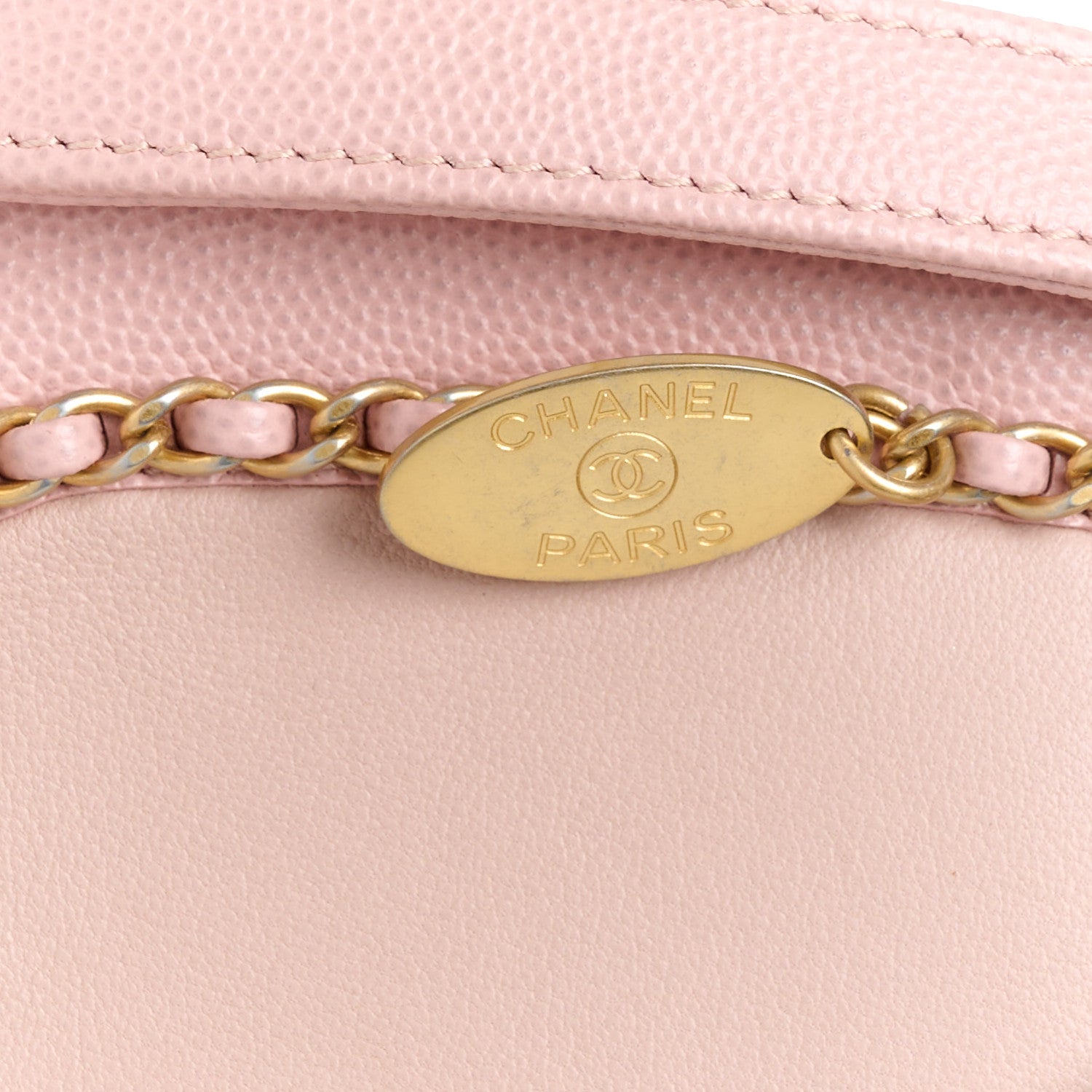 Chanel Lambskin Caviar Lovely Chains Flap Shoulder Bag Pink 9 of 12