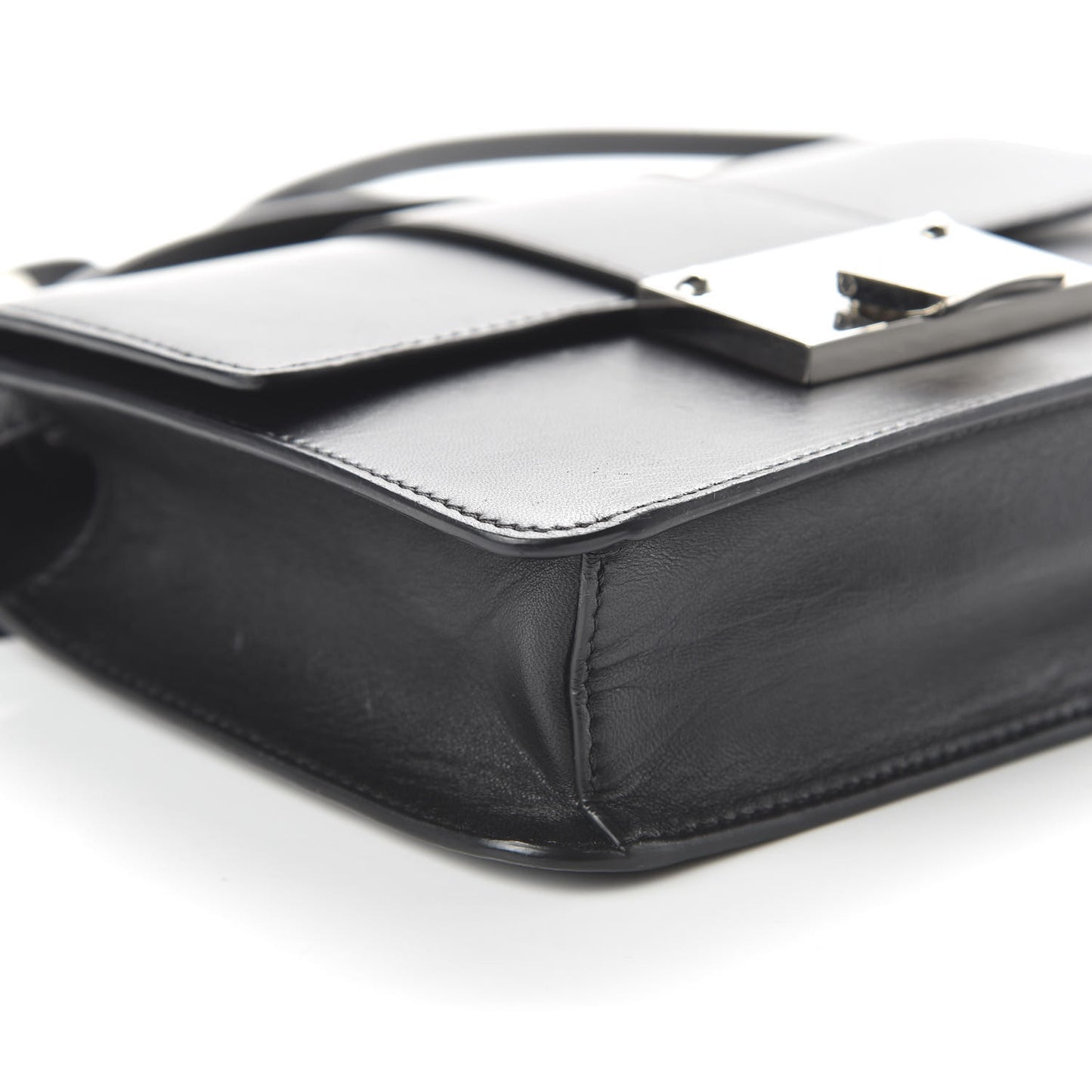 Smooth Calfskin Rebel Crossbody Bag Black