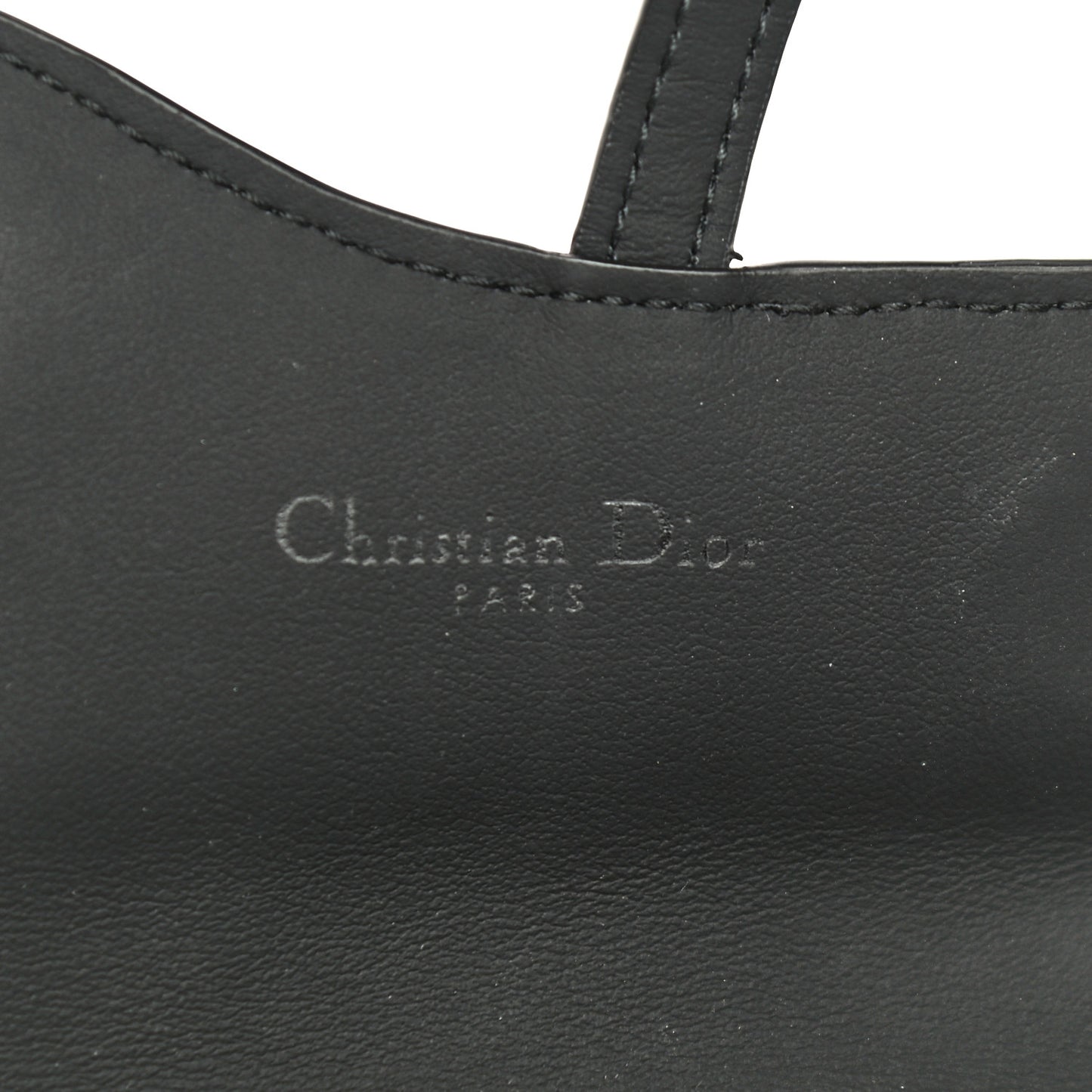 Ultra Matte Calfskin Nano Saddle Chain Pouch Black