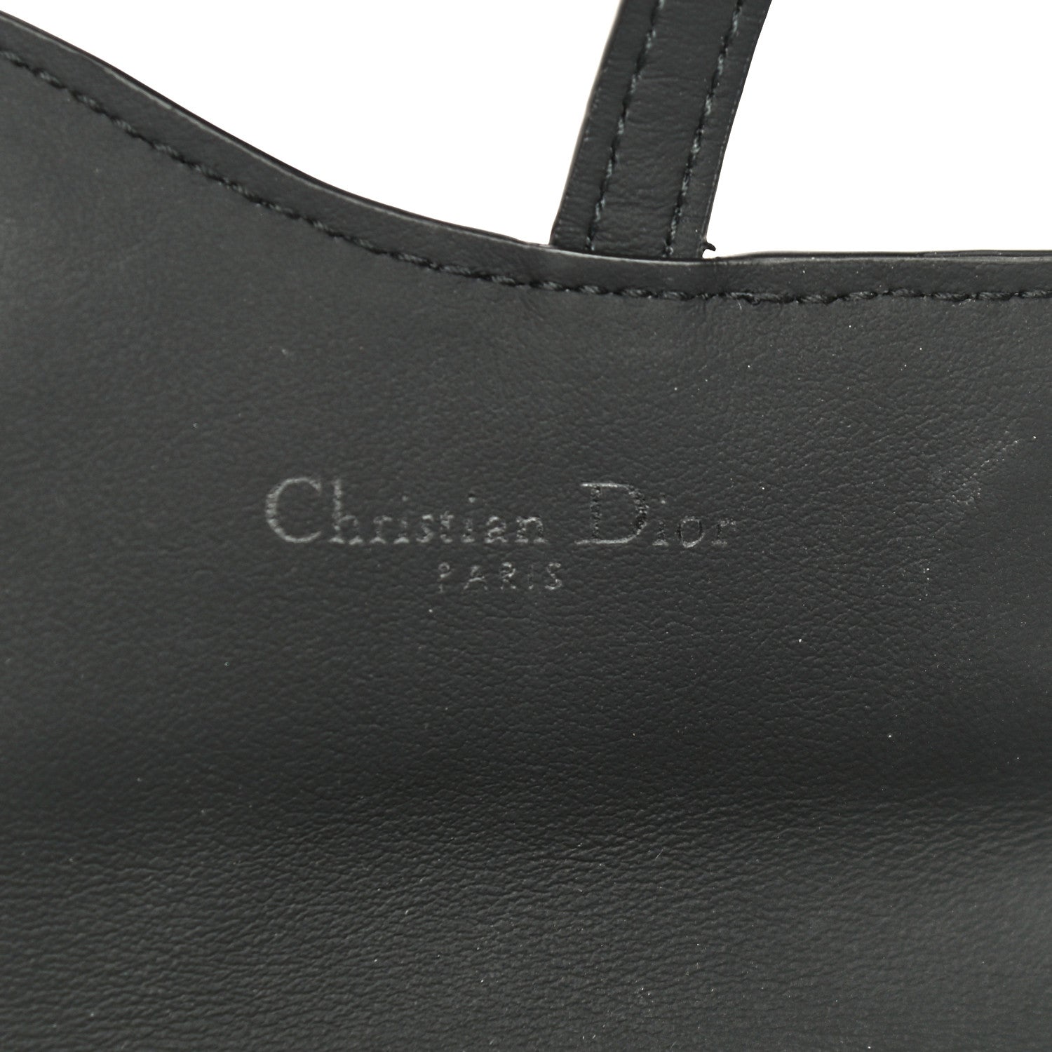 Christian Dior Ultra Matte Calfskin Nano Saddle Chain Pouch Black 6 of 10