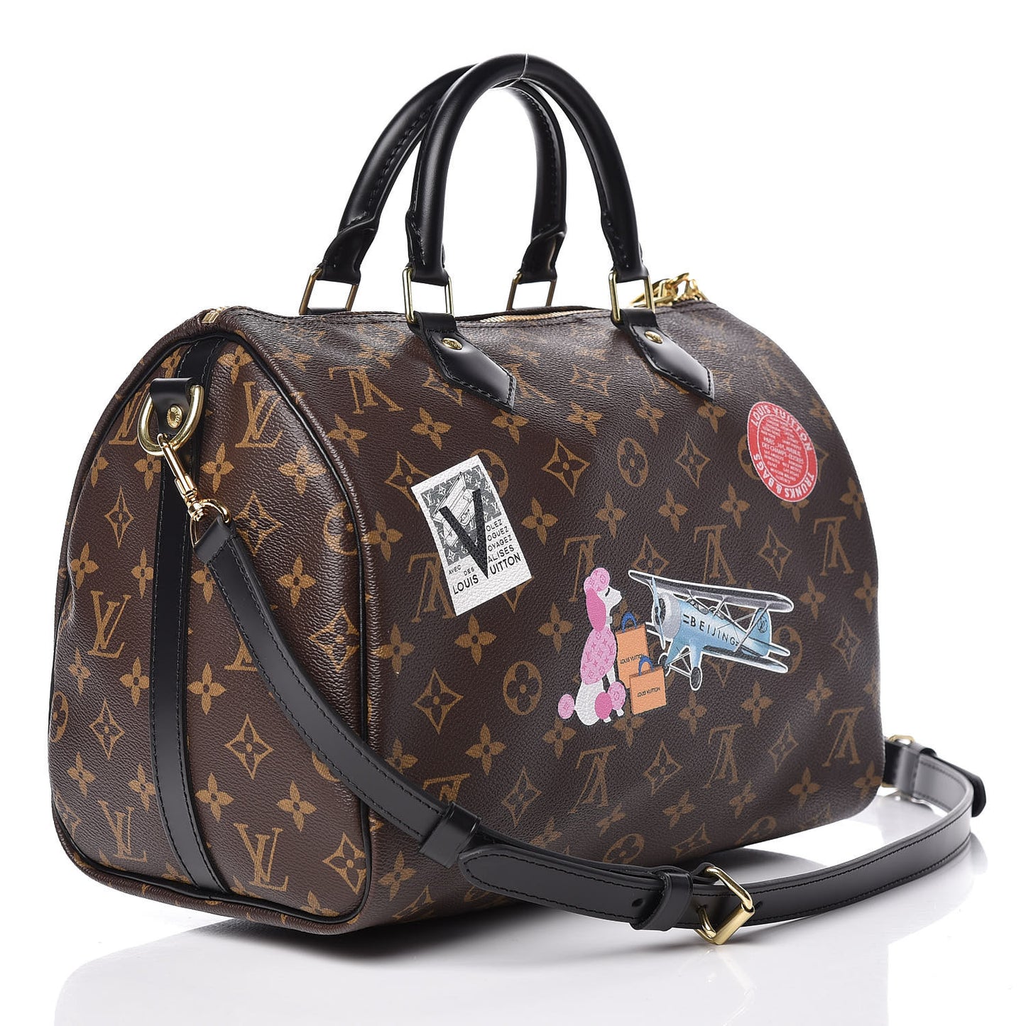 Monogram My World Tour Speedy Bandouliere 30 Black