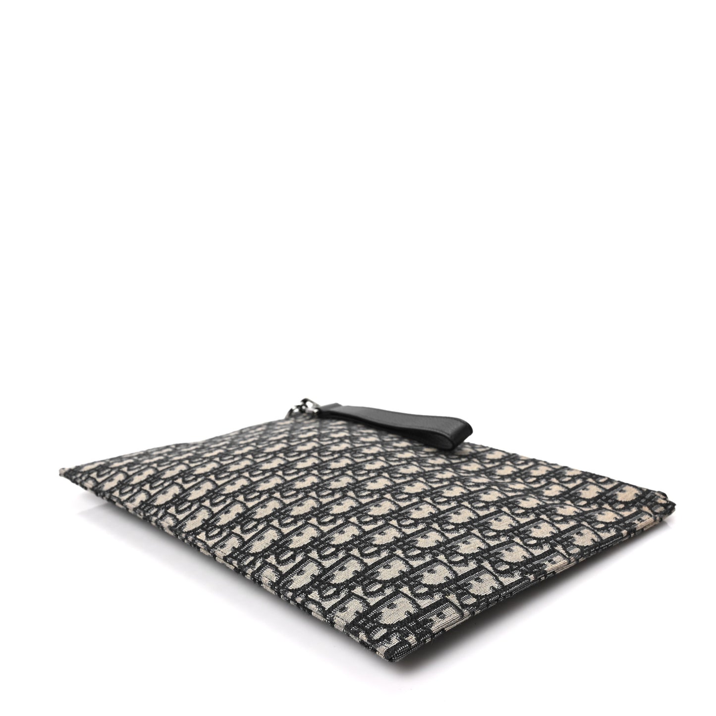 Oblique A4 Flat Pouch Clutch Blue