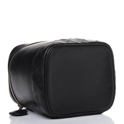 Chanel Lambskin Vanity Cosmetic Case Black 4 of 21
