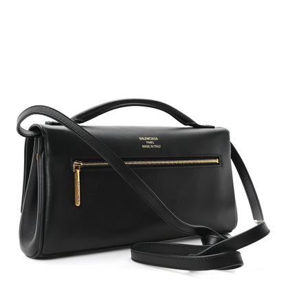 Balenciaga Smooth Calfskin Small Bel Air Clutch On Strap Black 3 of 10