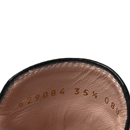 Gucci Calfskin Womens Princetown Slippers 35.5 Black 10 of 15