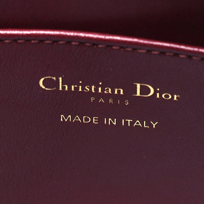 Christian Dior Lambskin Cannage Lily Tote Red Sapphire Blue 8 of 9