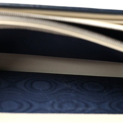 Gucci Vintage Effect Calfskin Matelasse Diagonal Torchon GG Marmont Chain Wallet Mystic White Blue Agata 5 of 13