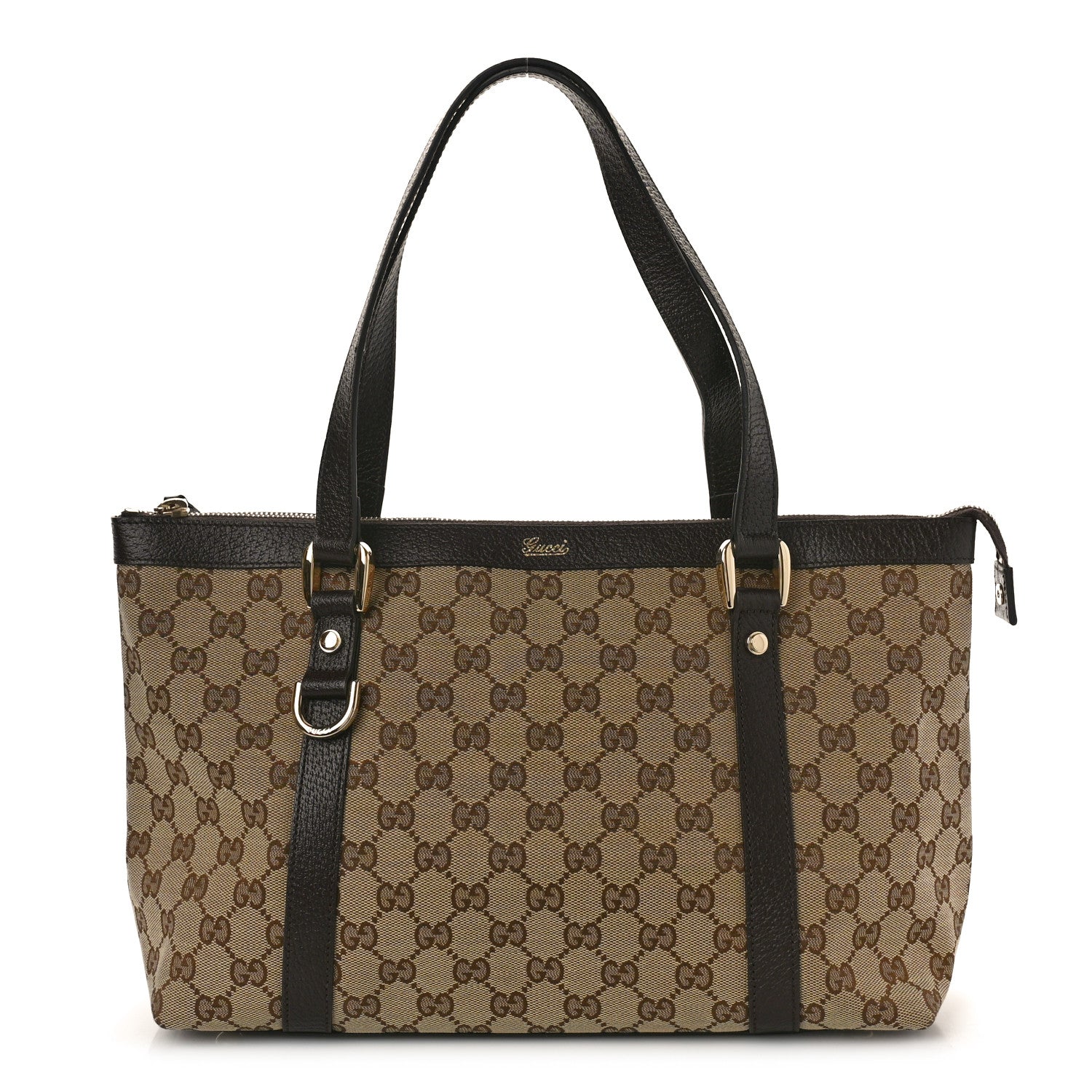 Gucci Monogram Medium Abbey Tote Brown 1 of 10
