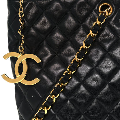 Chanel Lambskin Quilted Tote Black 7 of 14