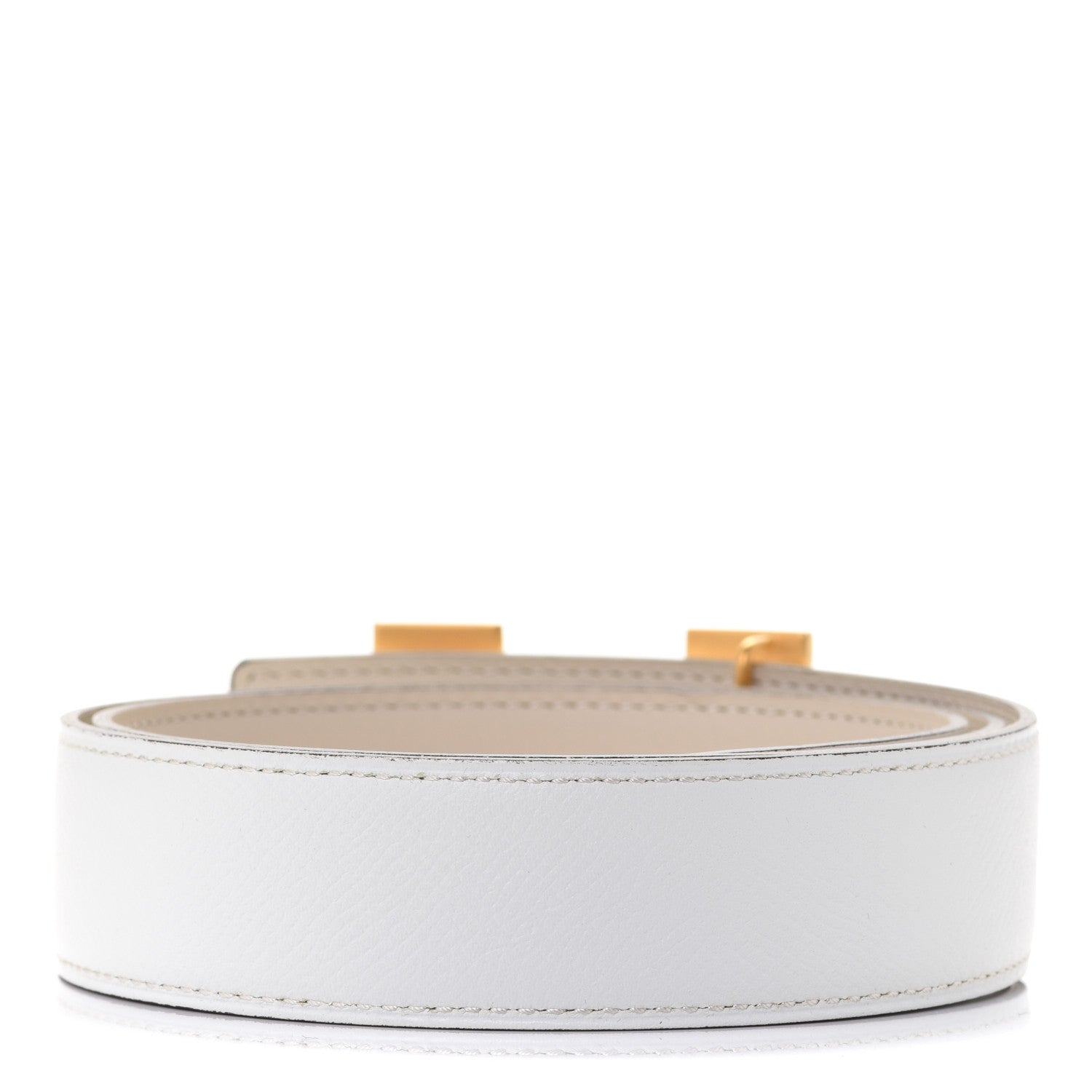 Hermes Epsom Swift 32mm H Belt 80 White Craie 2 of 9