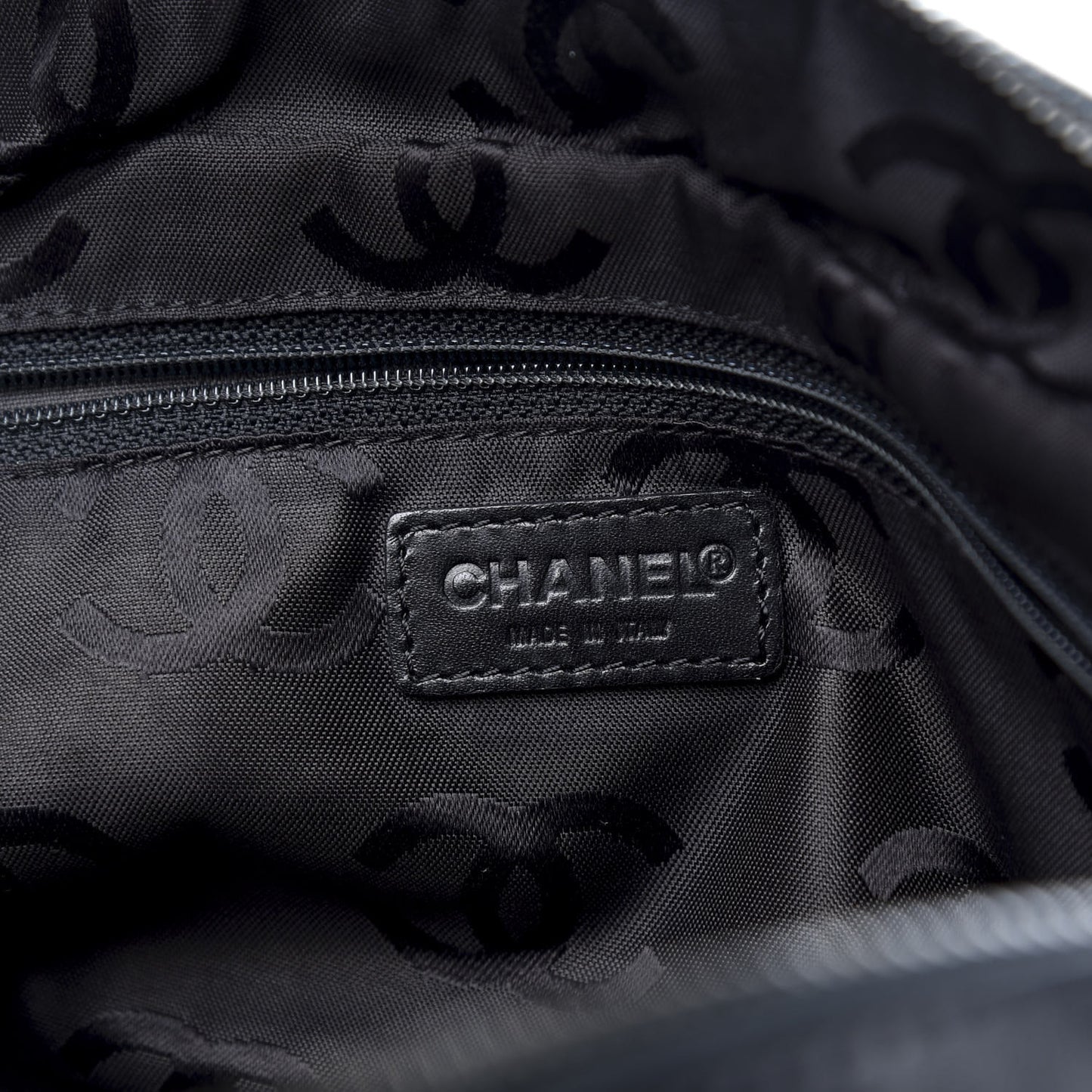 Jersey Quilted Chocolate Bar Shoulder Bag Black