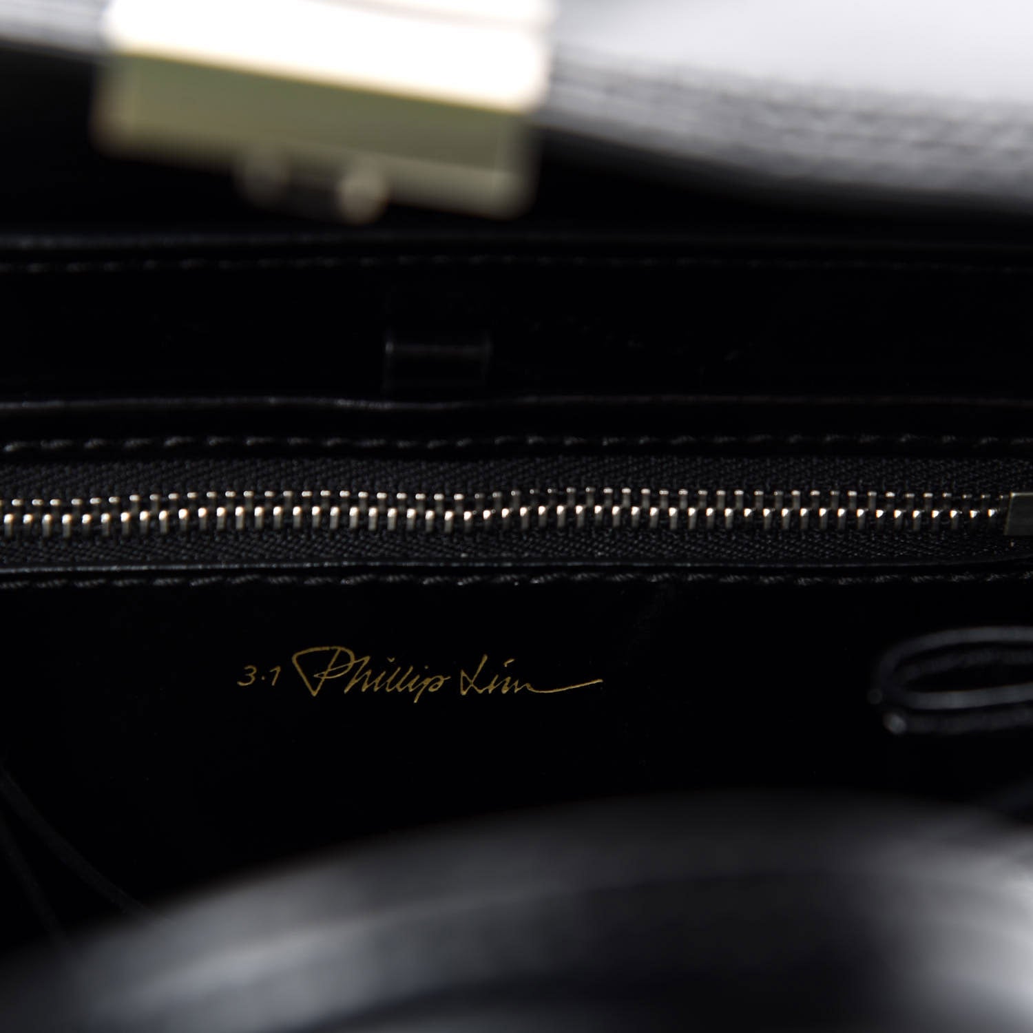3.1 Phillip Lim 3.1 Smooth Calfskin Stingray Pashli Small Satchel Black 9 of 10